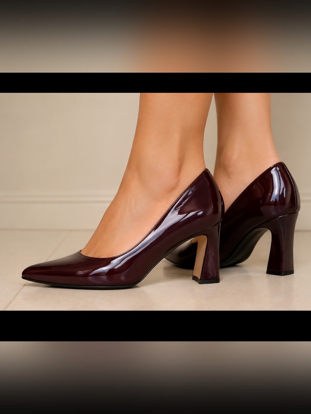 Michael Shannon Jenelle Burgundy Patent Pumps Women’s Size 11 Pointed Toe Heels